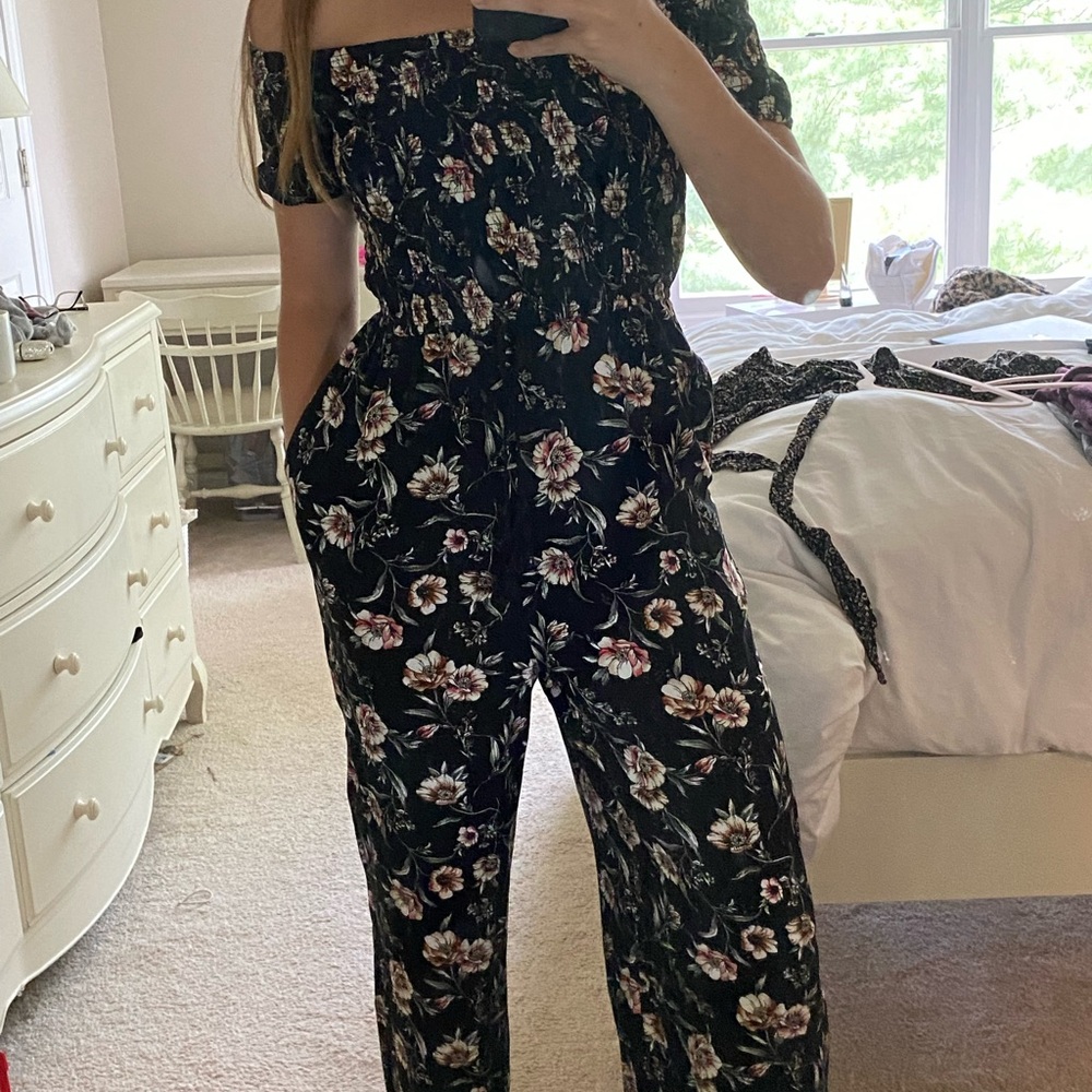 Target Full length floral print jumpsuit